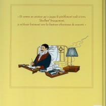 Quatrième de couverture d'un des tomes de la bande-dessinée d'À la recherche du temps perdu (Delcourt Éditeur).