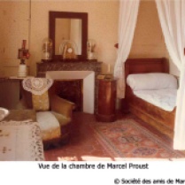 Musée Marcel-Proust, la chambre occupée par l’écrivain, enfant.