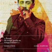 Affiche de l'exposition « Proust, du temps perdu au temps retrouvé » (Paris, 15 avril 2010).